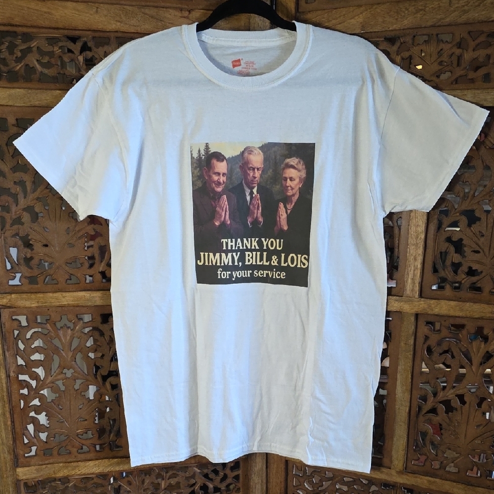 12 Step Gratitude For Predecessors White Graphic T-shirt